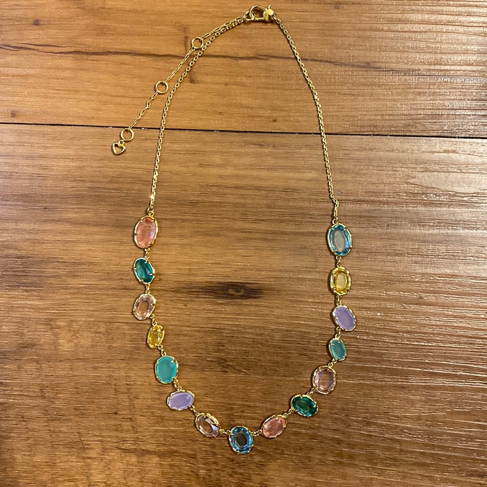 Kate Spade necklace with pastel stones